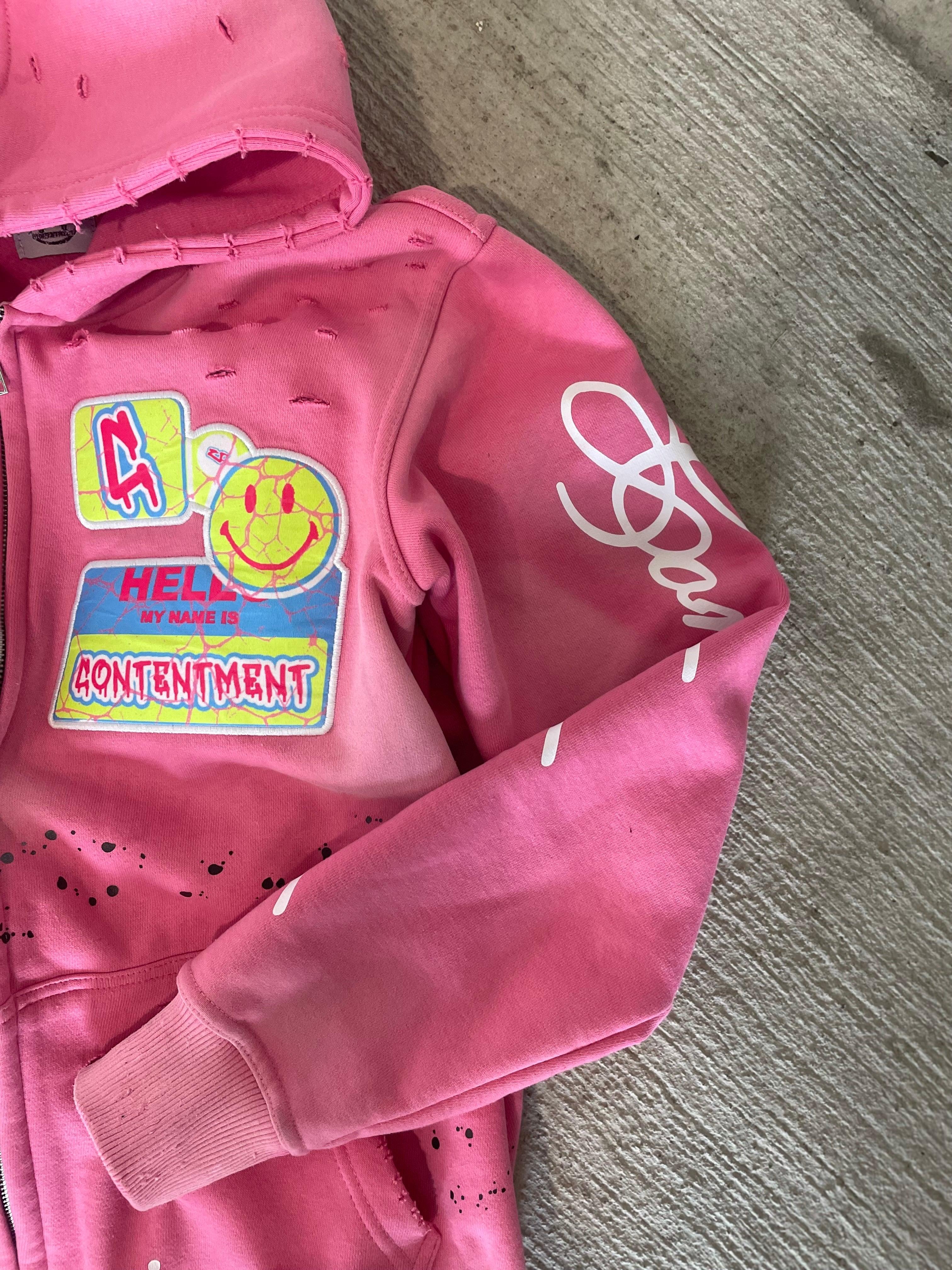 Art Pink Zip-up