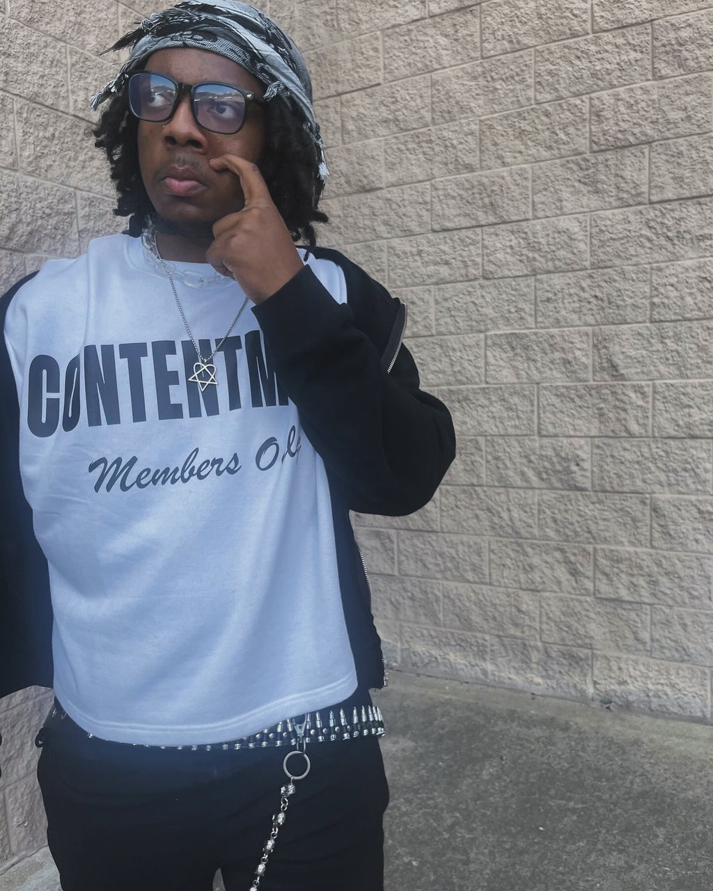 Members Only White Boxy T-shirt