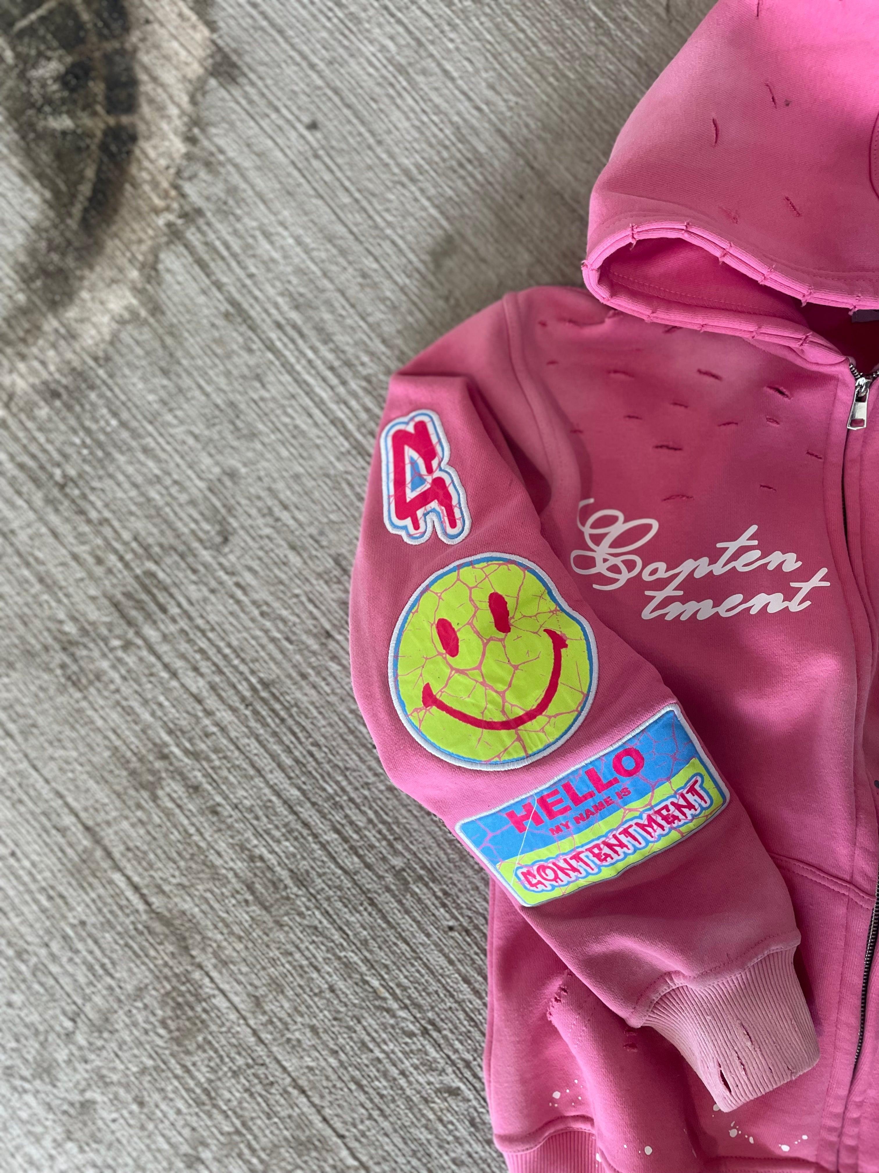Art Pink Zip-up