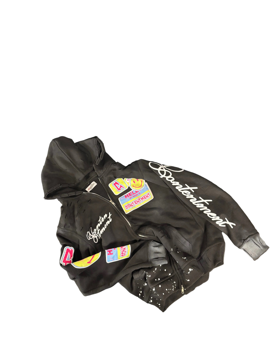 Art Black Zip-up