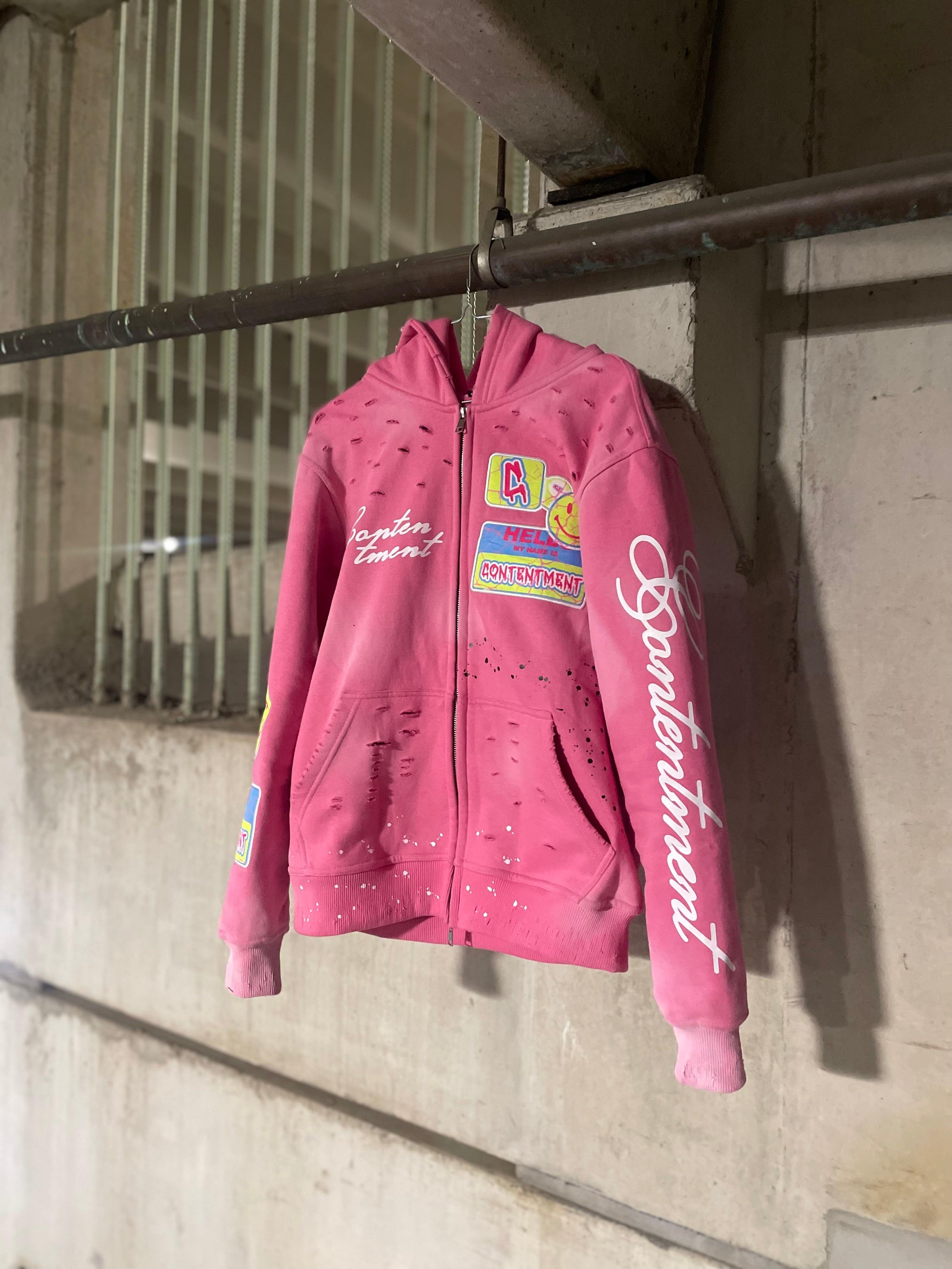 Art Pink Zip-up