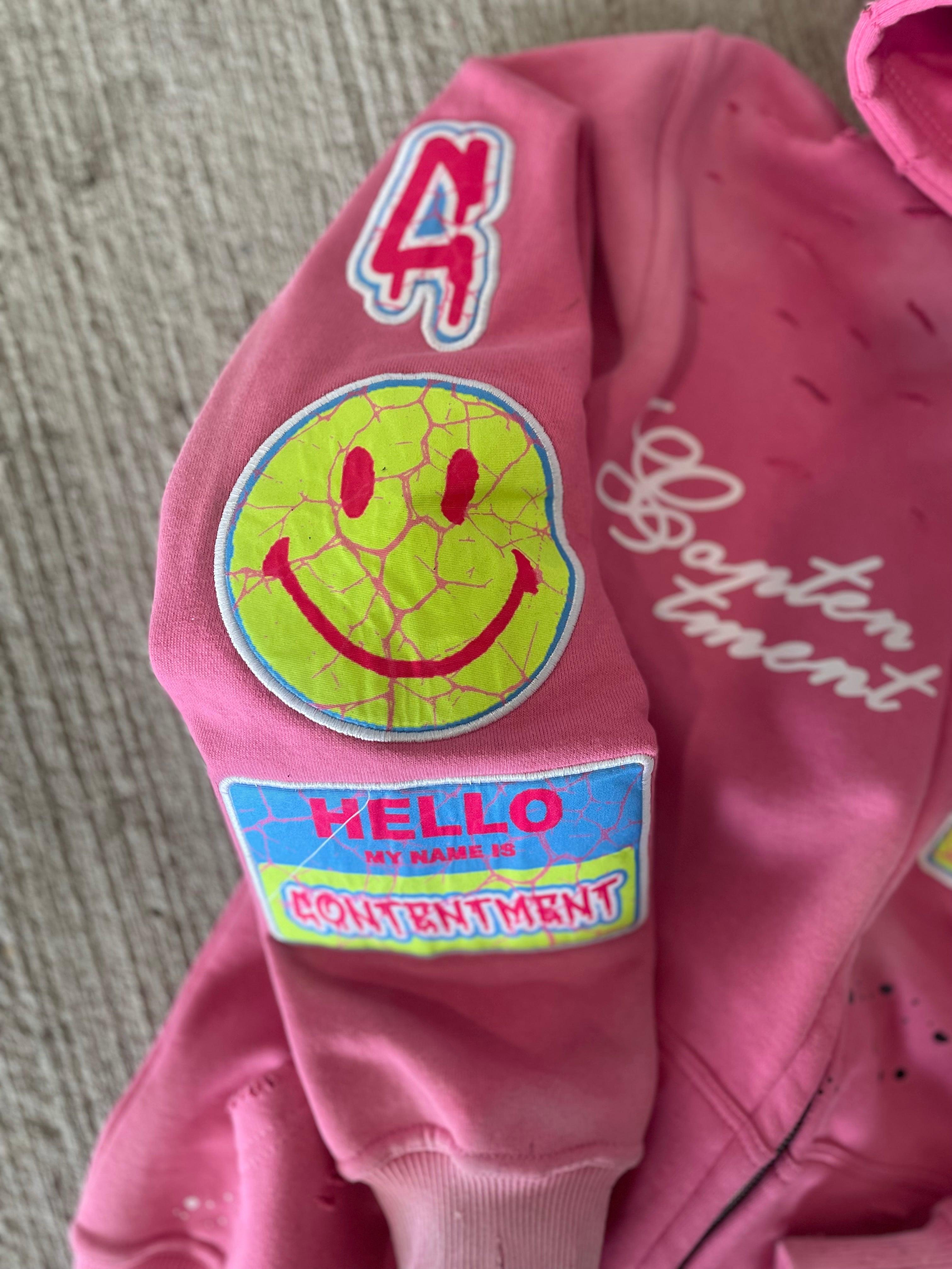 Art Pink Zip-up