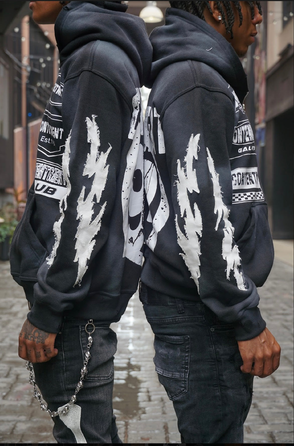 CTM Black Zip-up Hoodie