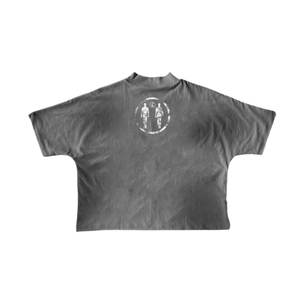 Gray Boxy T-shirts - Contentment
