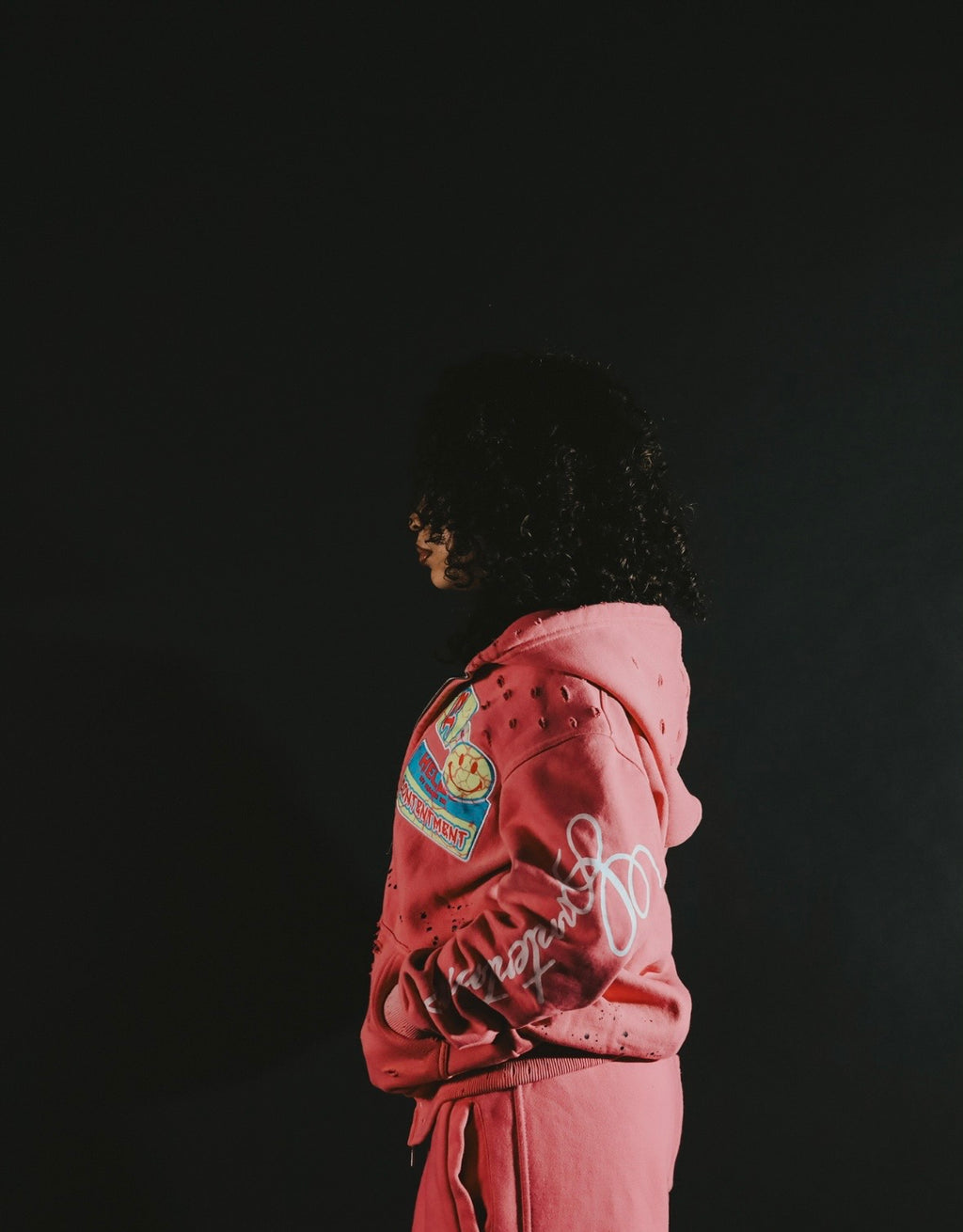 Art Pink Zip-up