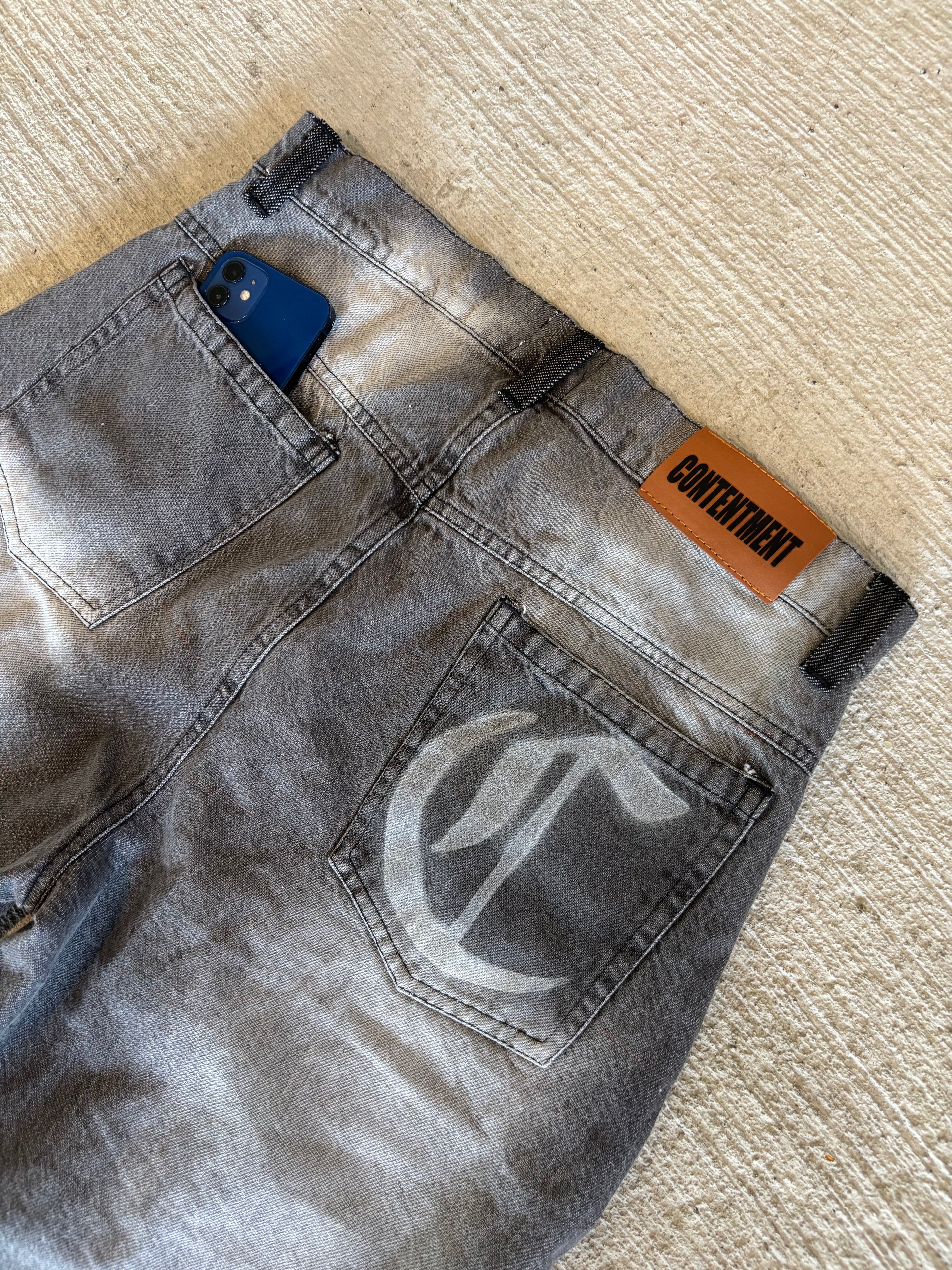 Light washed Raider Denim Jean Shorts