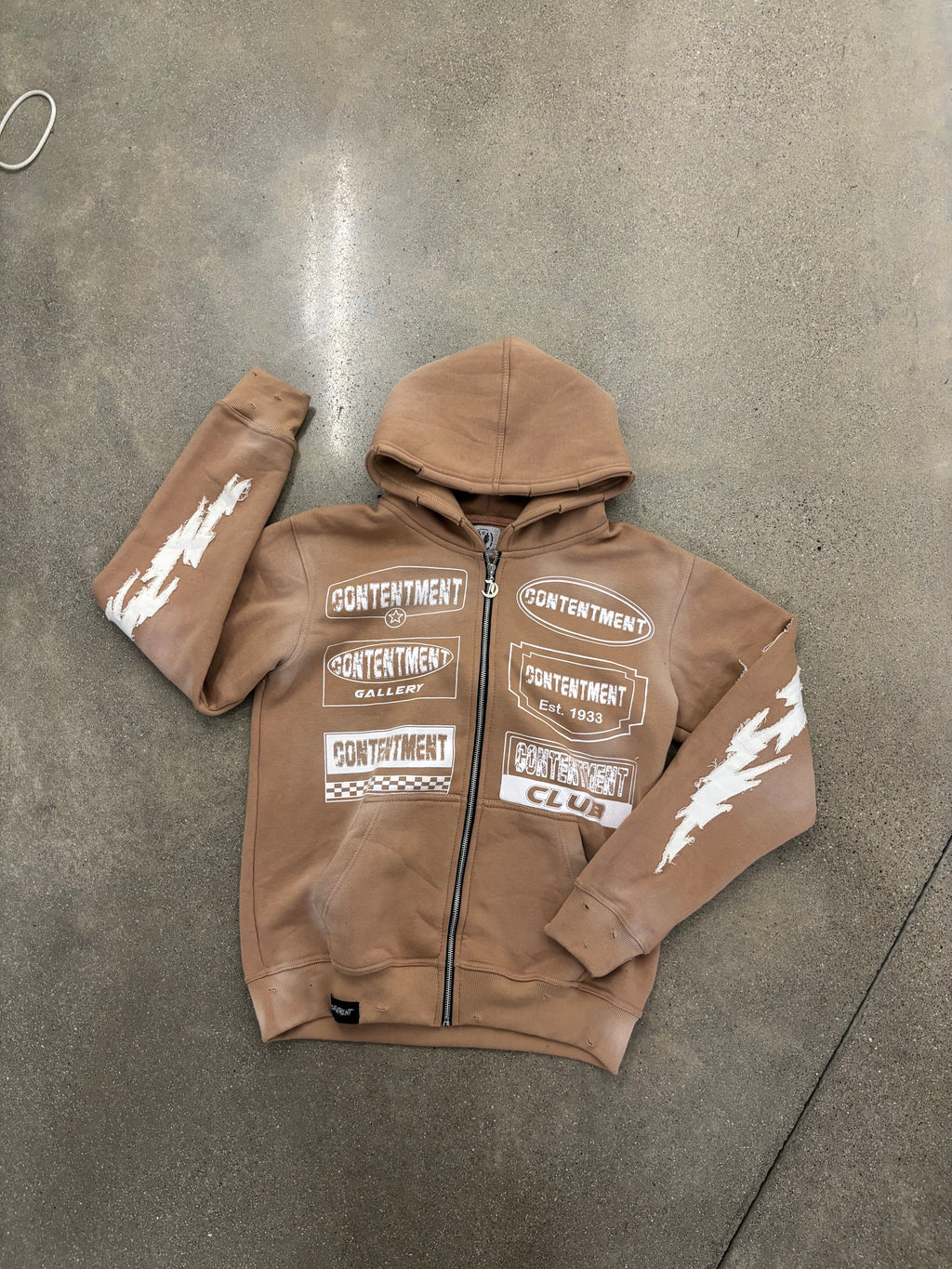 CTM Brown Zip-up Hoodie