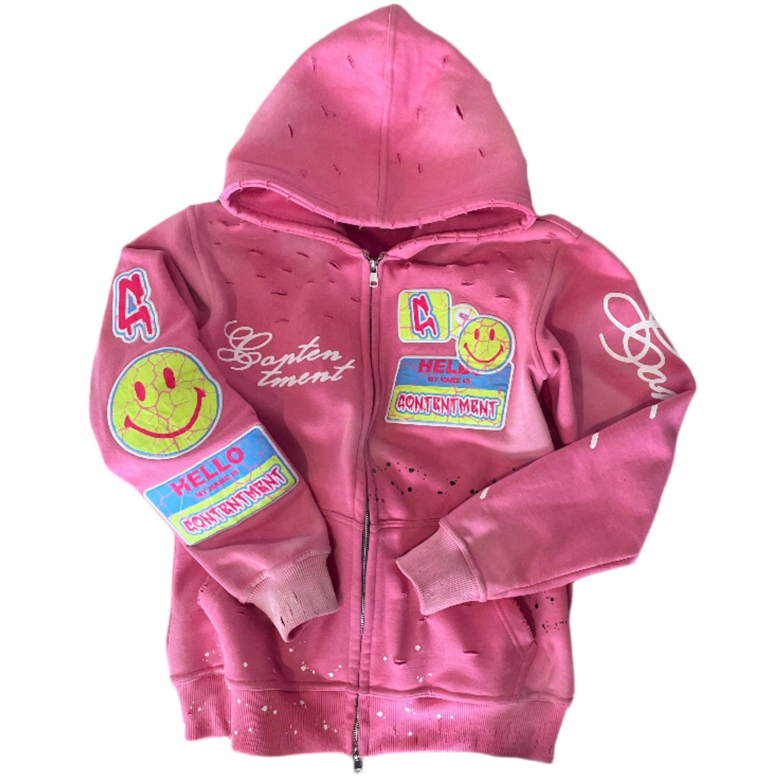 Art Pink Zip-up